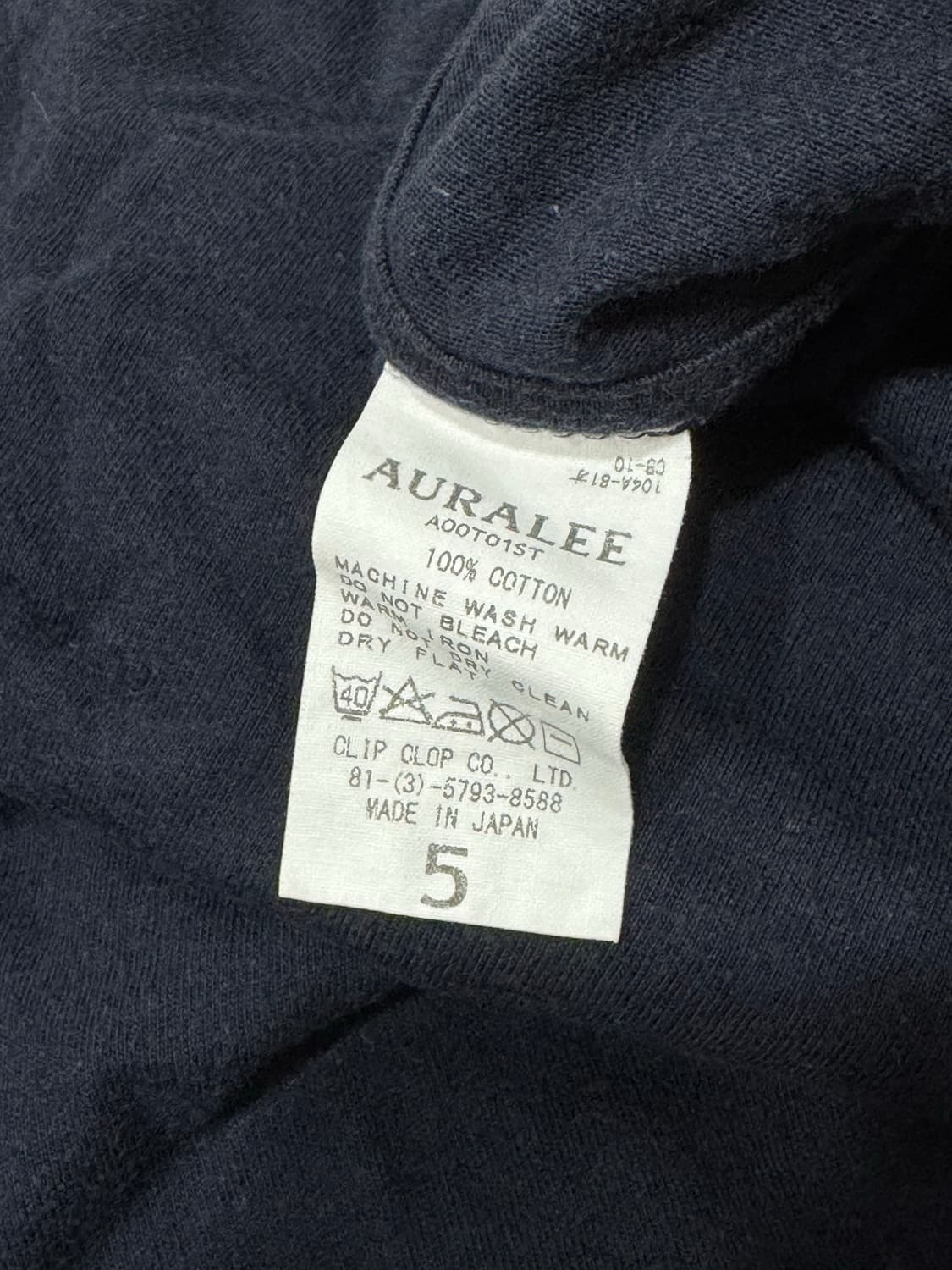 Auralee 티셔츠 상품이미지3