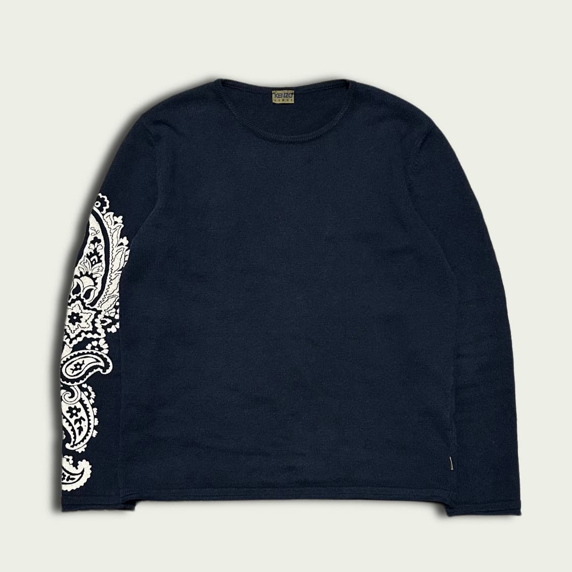 90s 겐조 옴므 페이즐리 니트 슬리브 상품이미지3