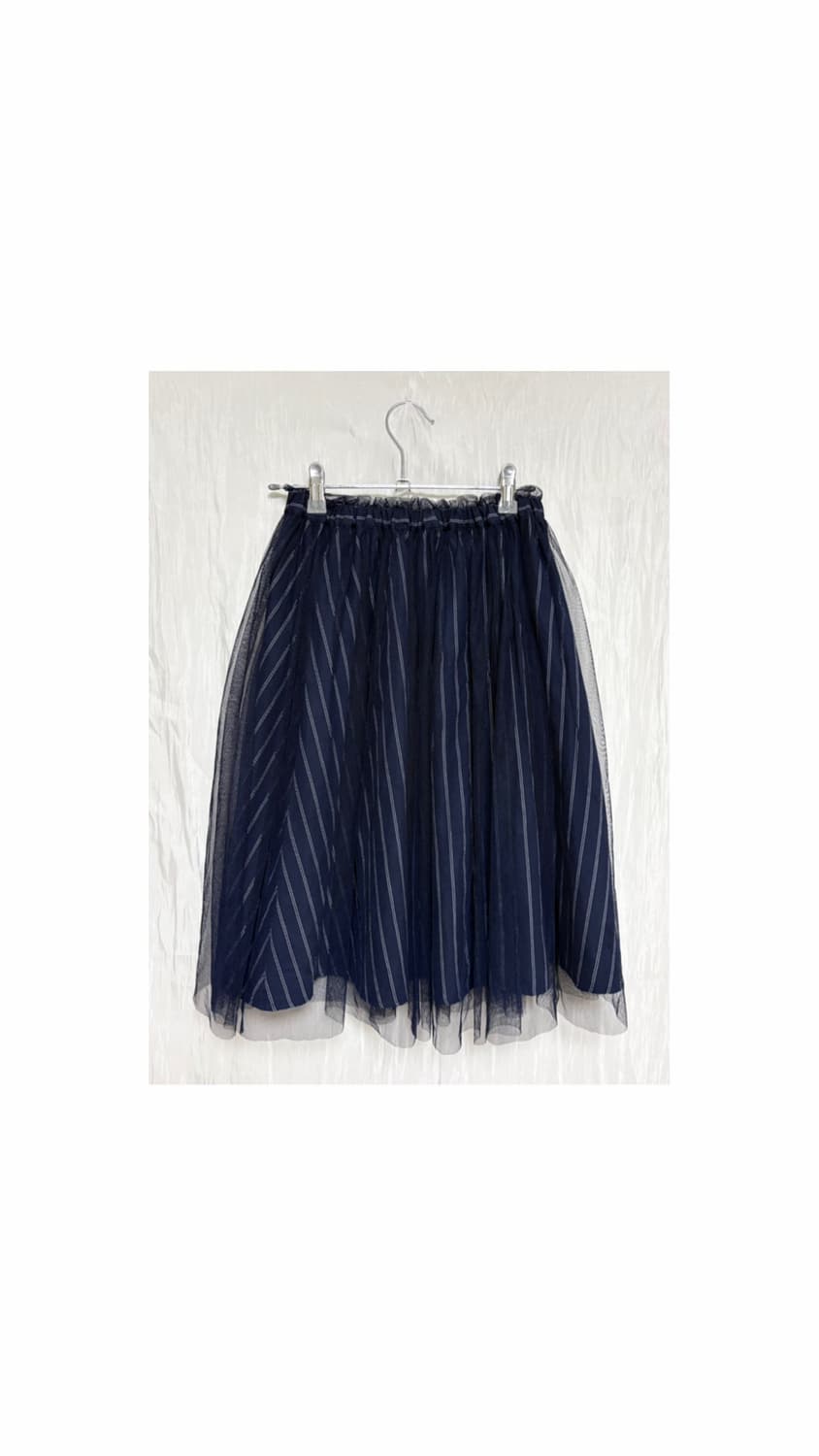Midnight Stripe Tulle Skirt 상품이미지3