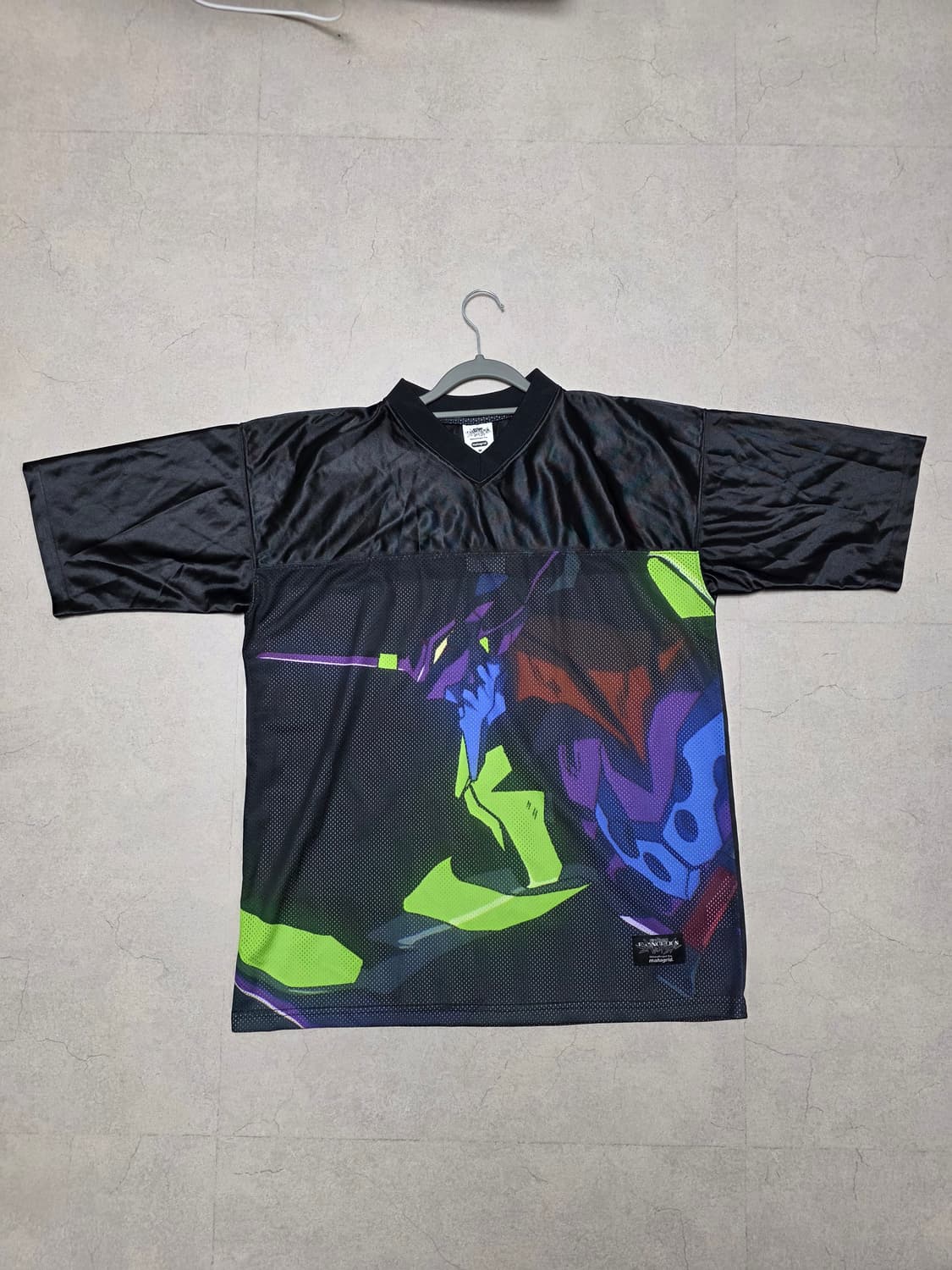 마하그리드 에반게리온 EVA FOOTBALL JERSEY BLACK 상품이미지5