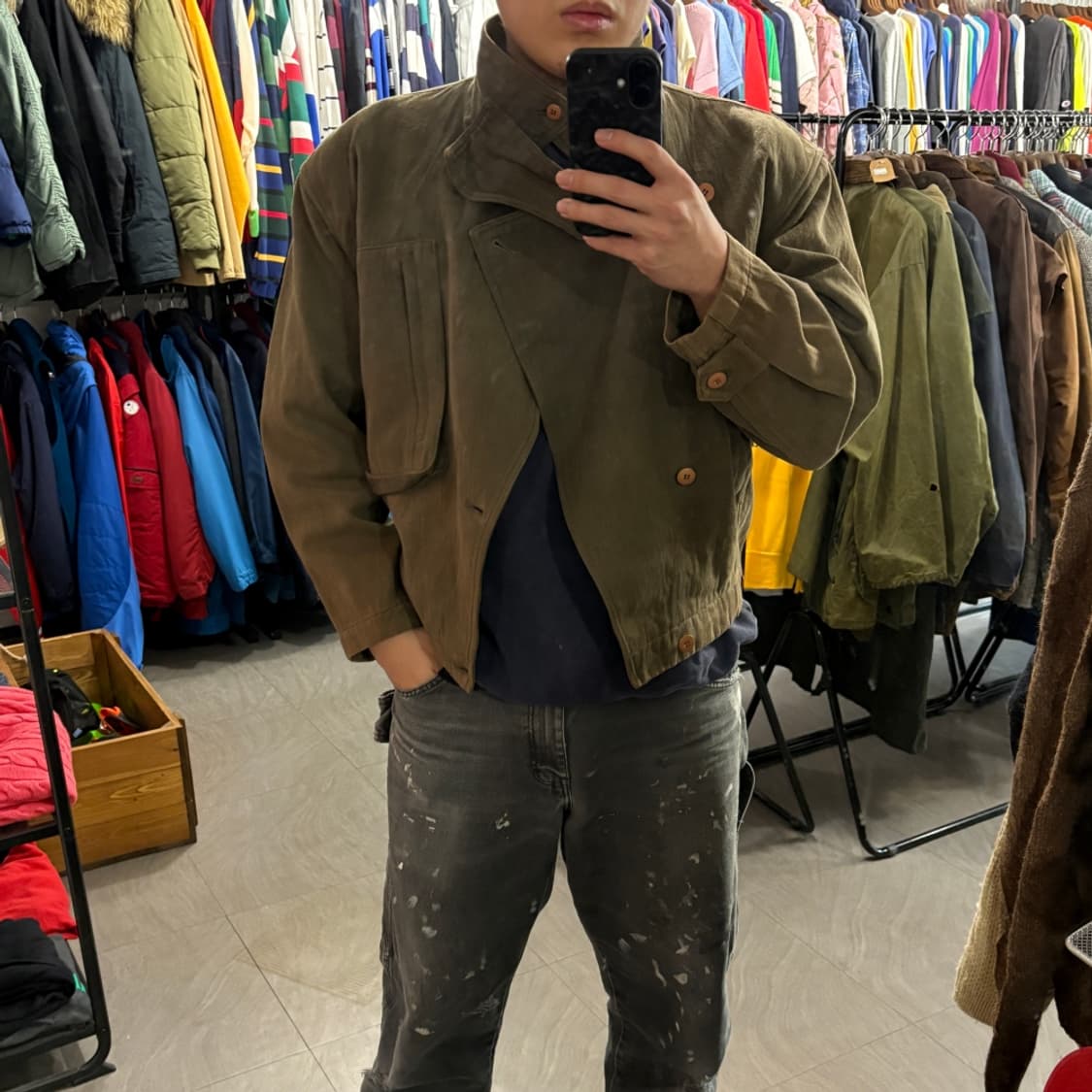 90s 90년대 생산 이세이미야케 트윌 코튼 자켓 상품이미지8