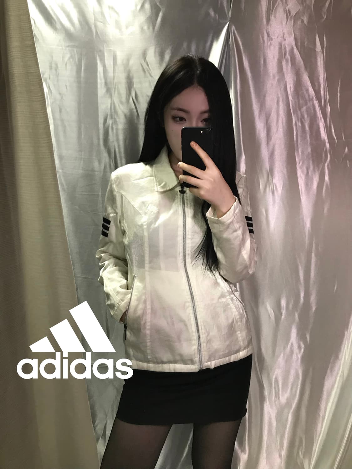 [정품]80‘s 아디다스 흰검 삼선 스트라이프 자켓 M 상품이미지1