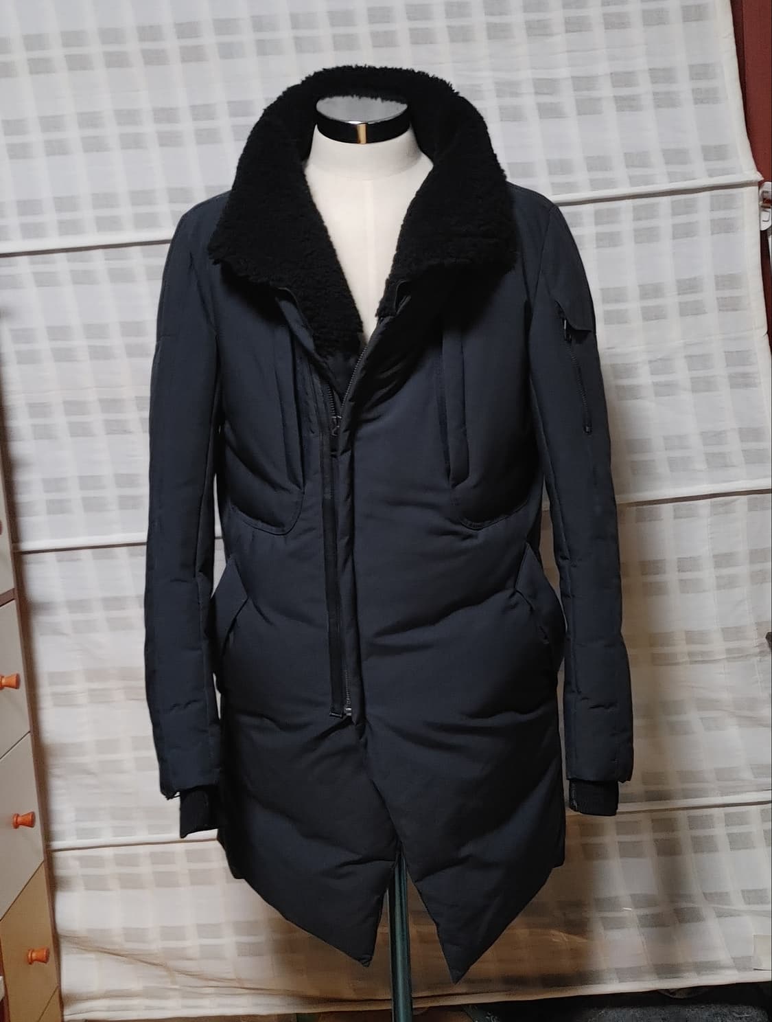 (한섬) 시스템 옴므 챠콜 구스다운 패딩 점퍼 95~100 상품이미지1