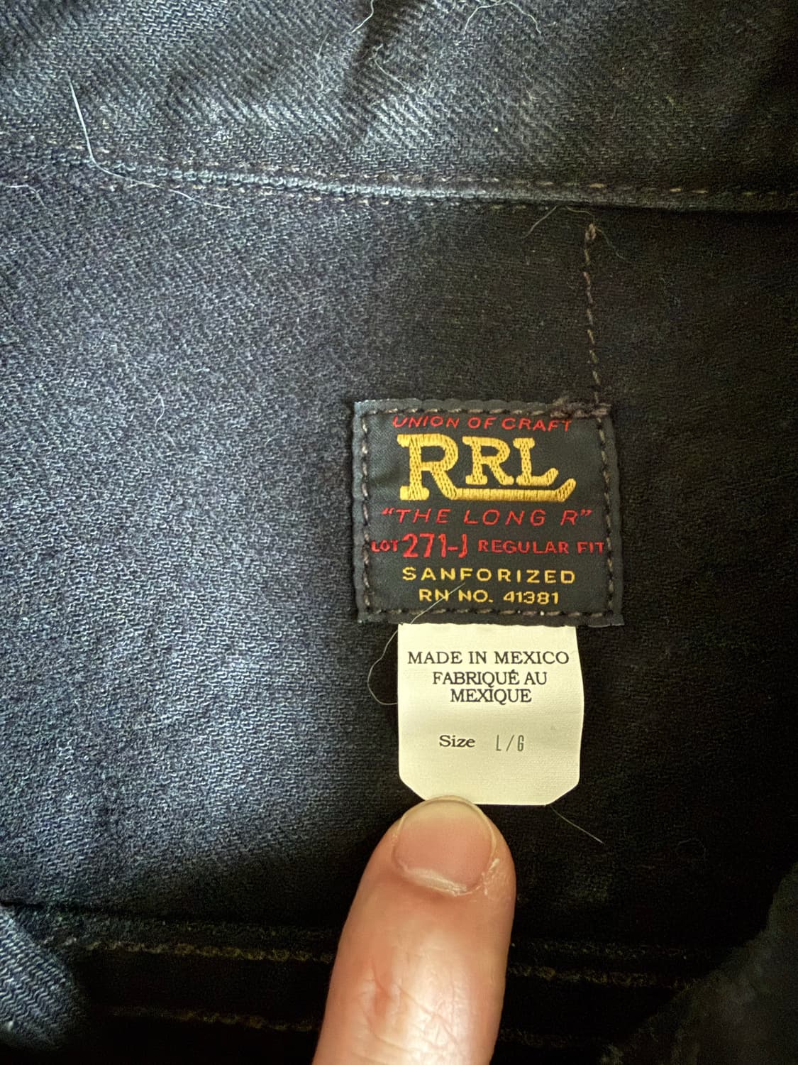 더블알엘 (RRL) Lot 271 블랙 (멕시코 생산 구형) 상품이미지2