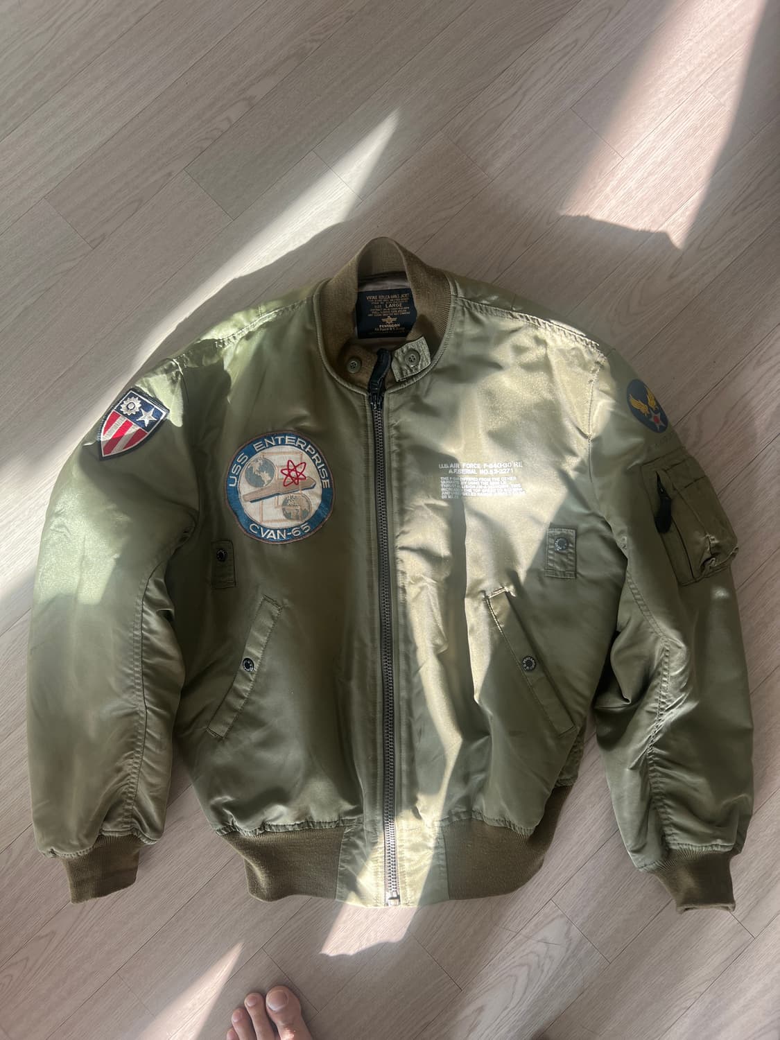 펜타곤 ma-1 항공점퍼 L 상품이미지1