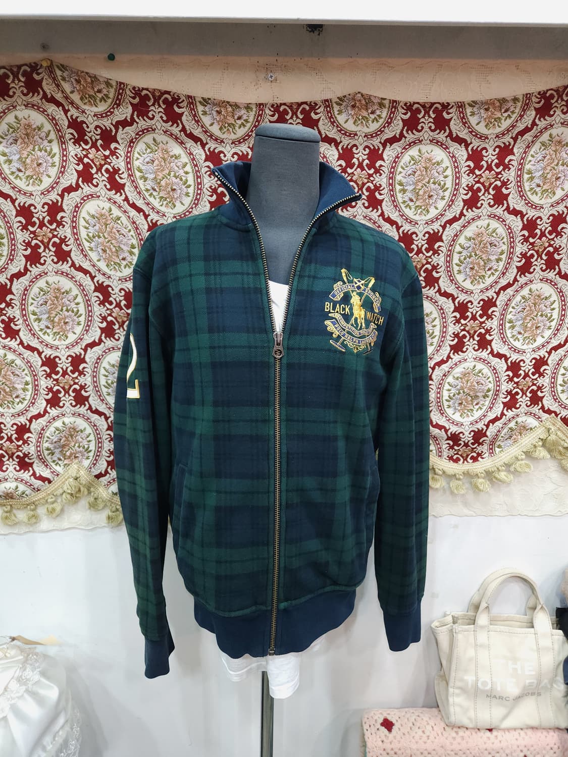 폴로 랄프로렌 00s 빅포니 블랙와치 체크 집업자켓 

 상품이미지1