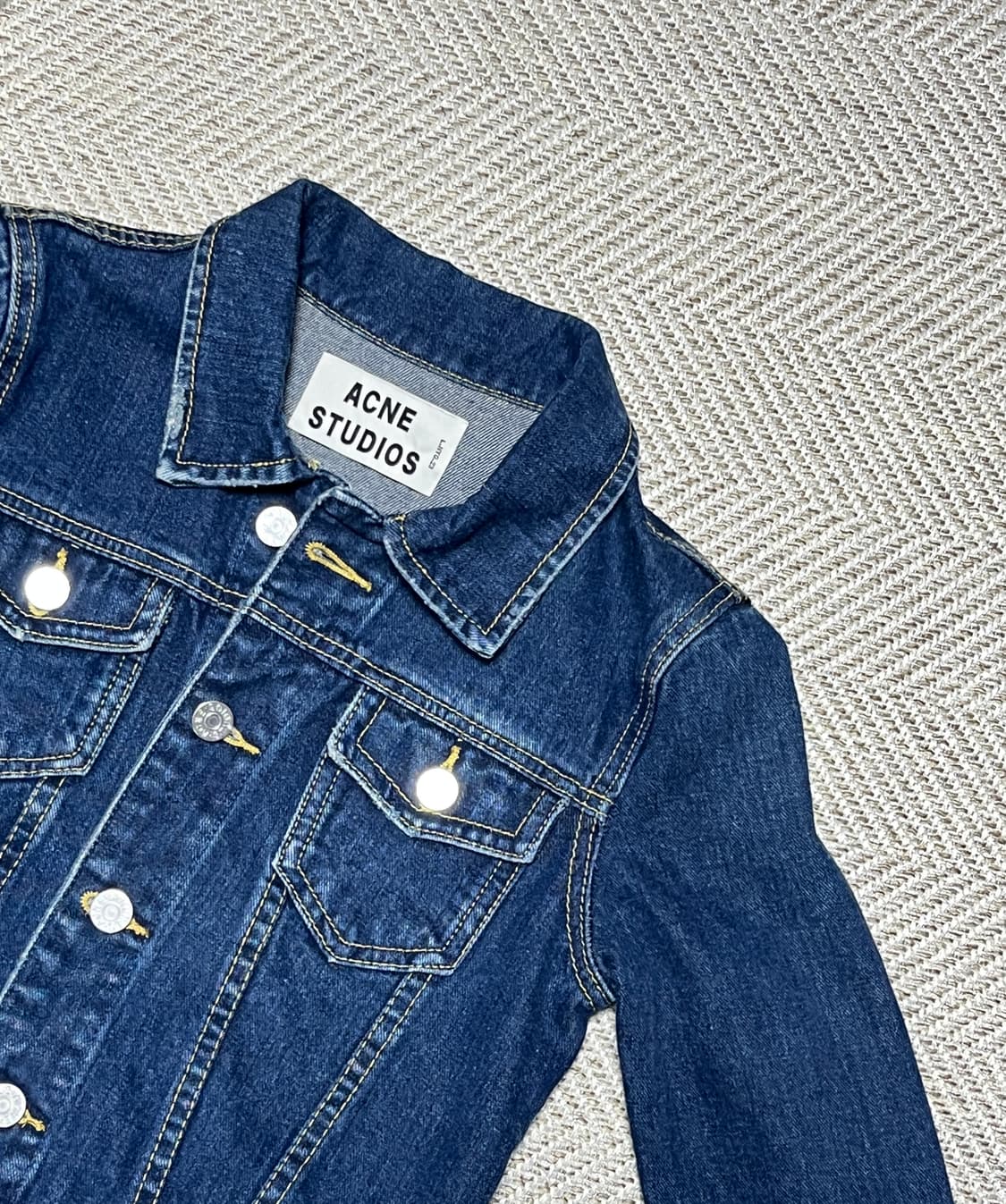 아크네스튜디오 크롭 중청 데님 청자켓 S 상품이미지10