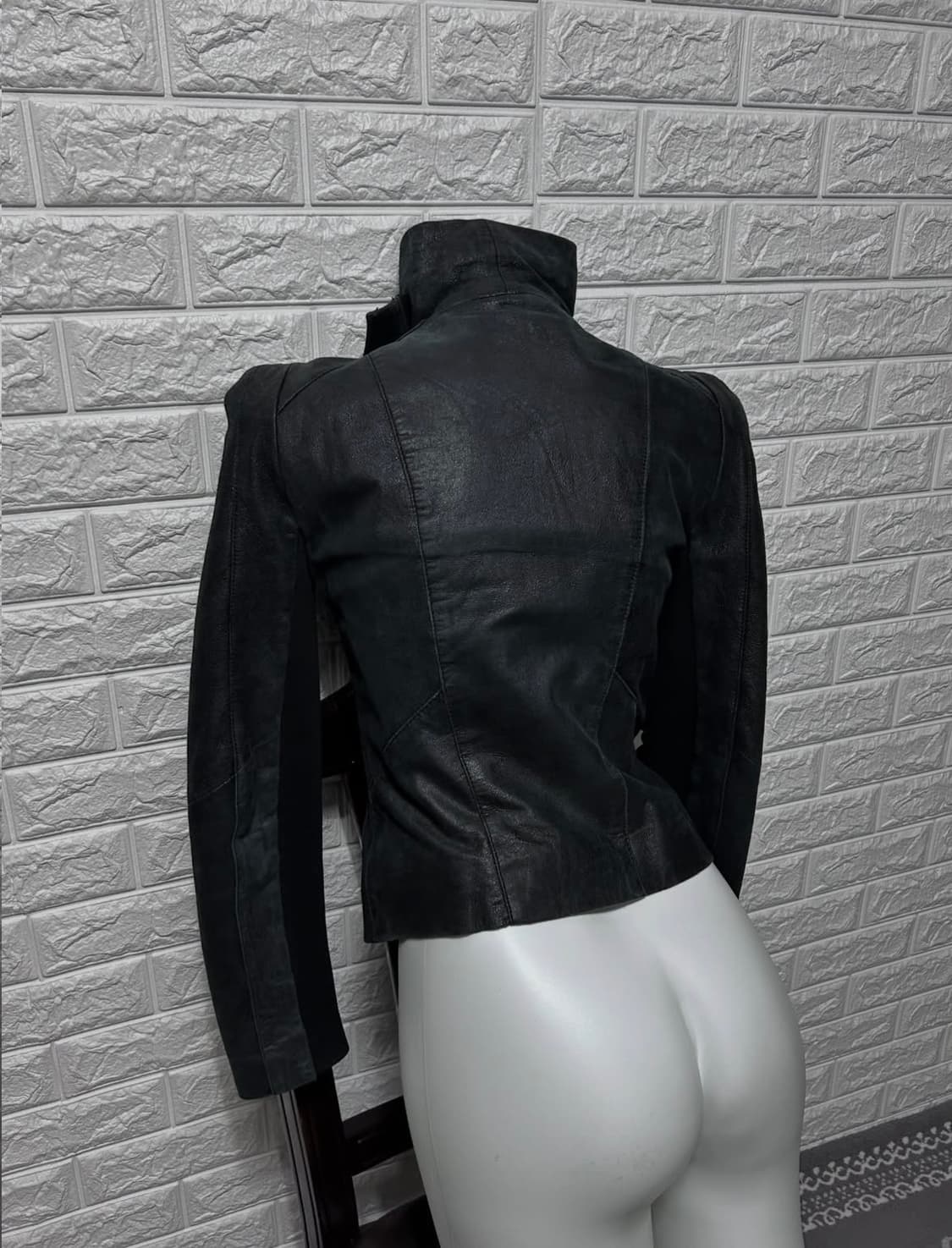 릭오웬스맛) Maje highneck lambskin jacket 상품이미지3