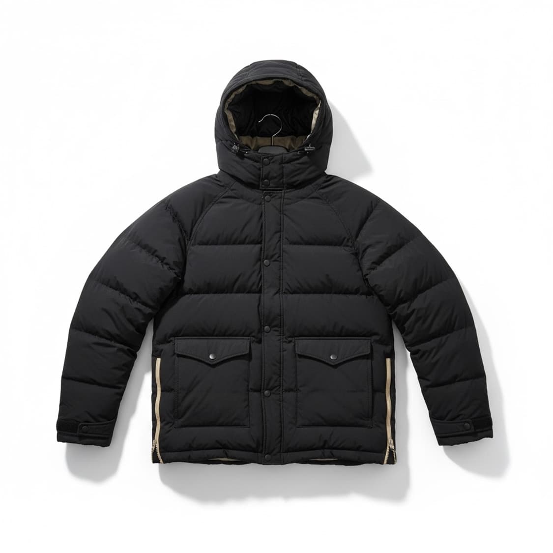 weslow X Beaker 위슬로우 비이커 블랙 후드 패딩 점퍼 상품이미지1