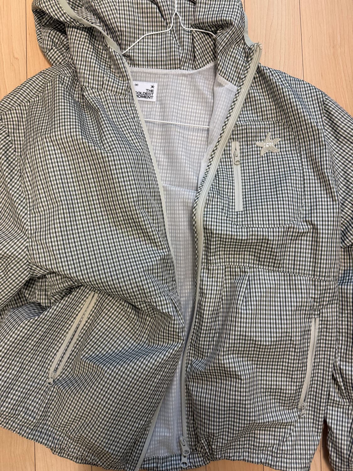 더콜디스트모먼트 체크 바람막이 상품이미지5