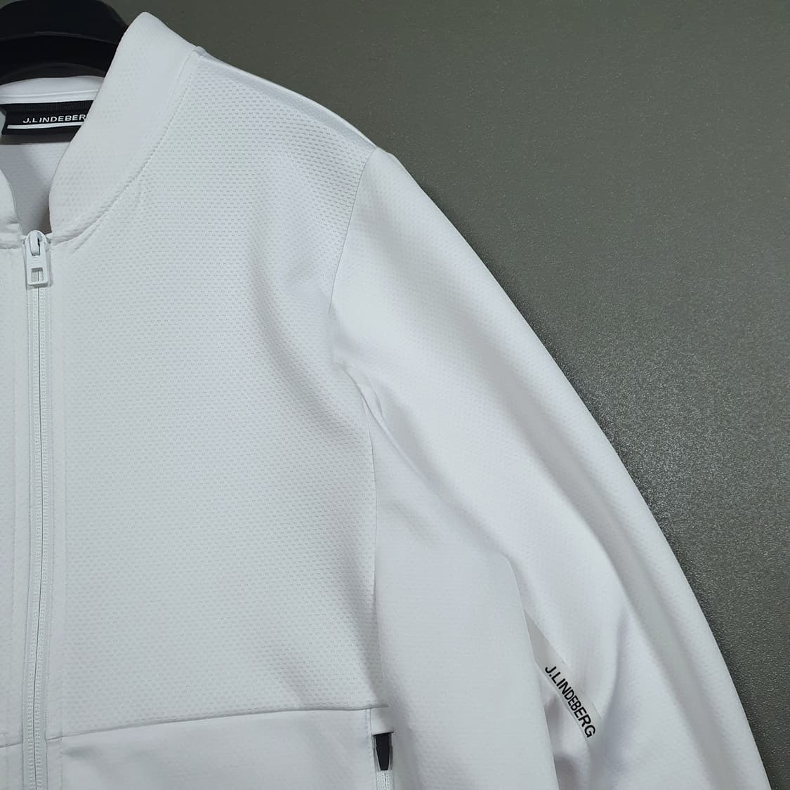 L) 제이린드버그 신형 23FW 차르 골프 미드 레이어 집업 자켓 화이트 상품이미지3