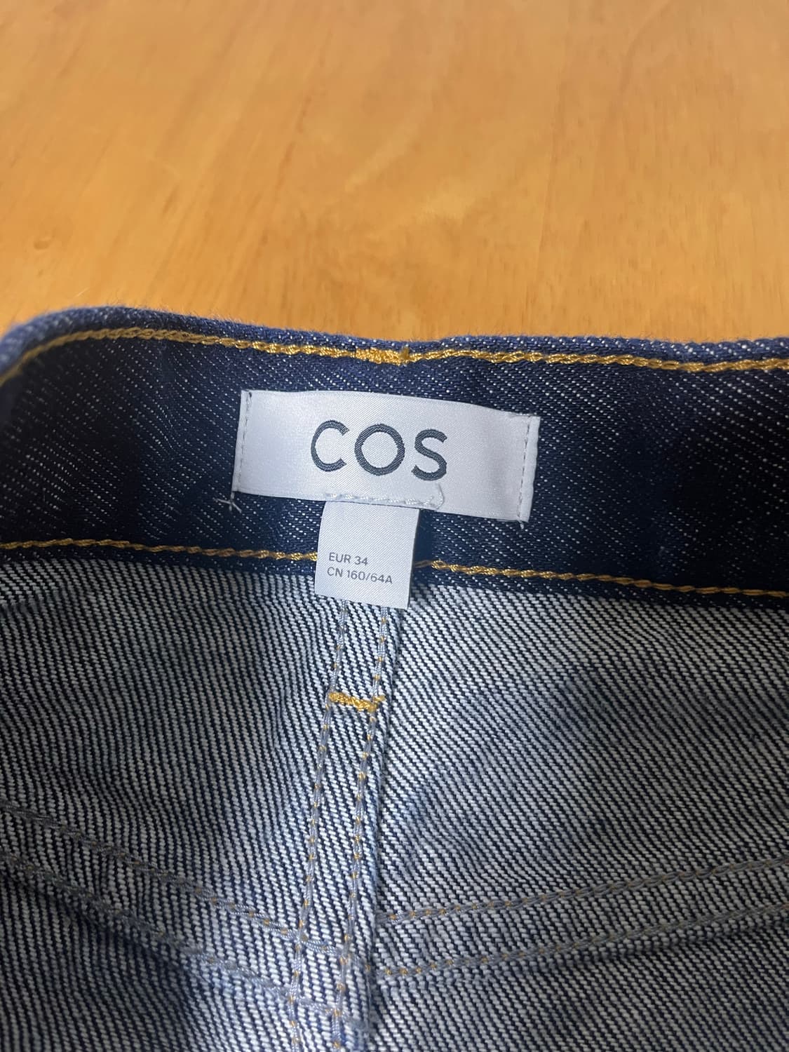 COS 코스 다크블루 롱 데님 스커트_34 사이즈 상품이미지3