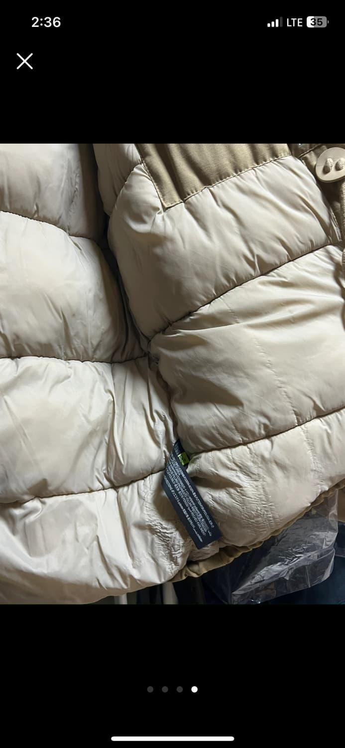 자라 남성 머스타드 후드 패딩 L 상품이미지4