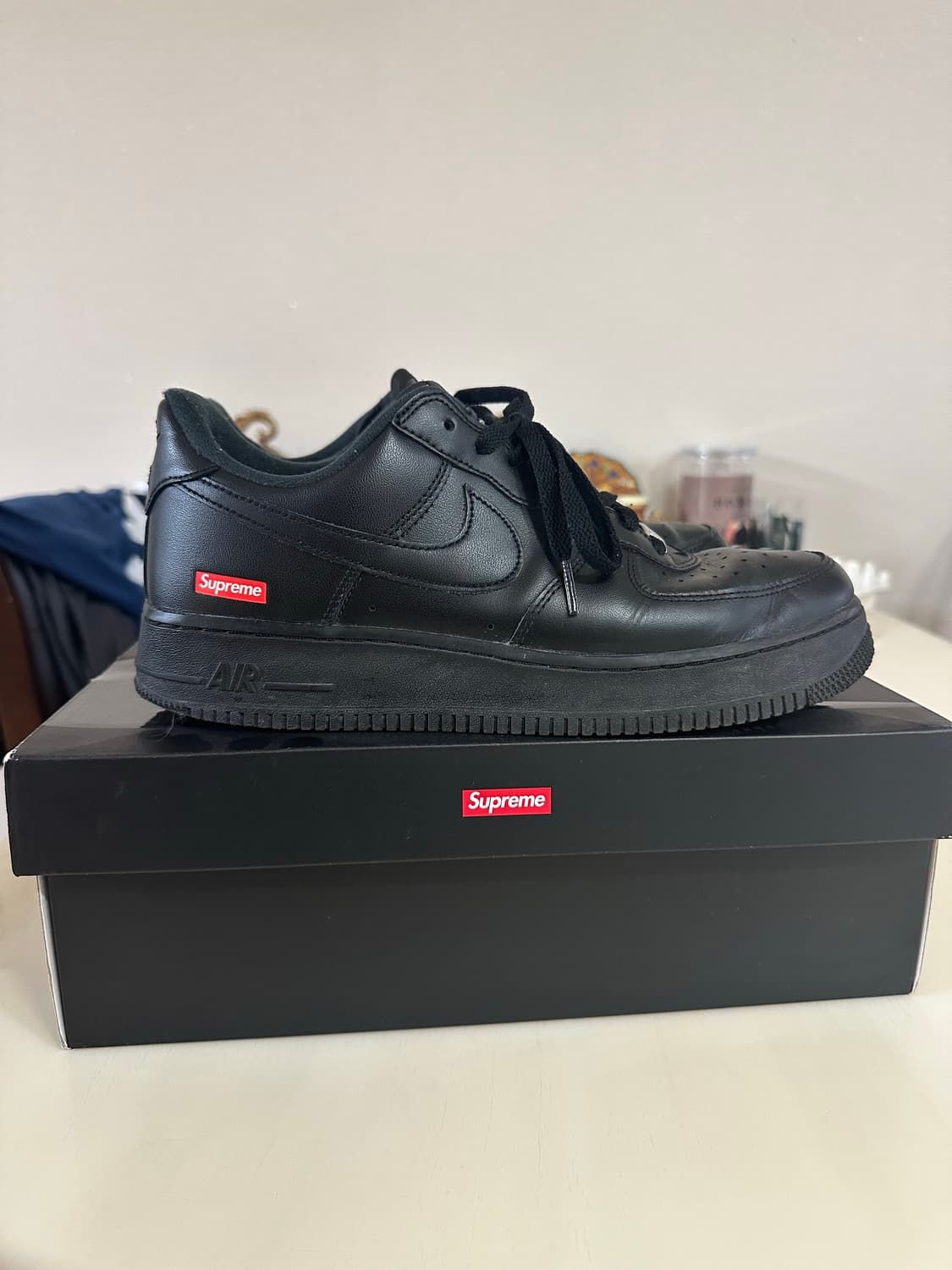 나이키 슈프림 에어포스1 블랙 275 상품이미지2