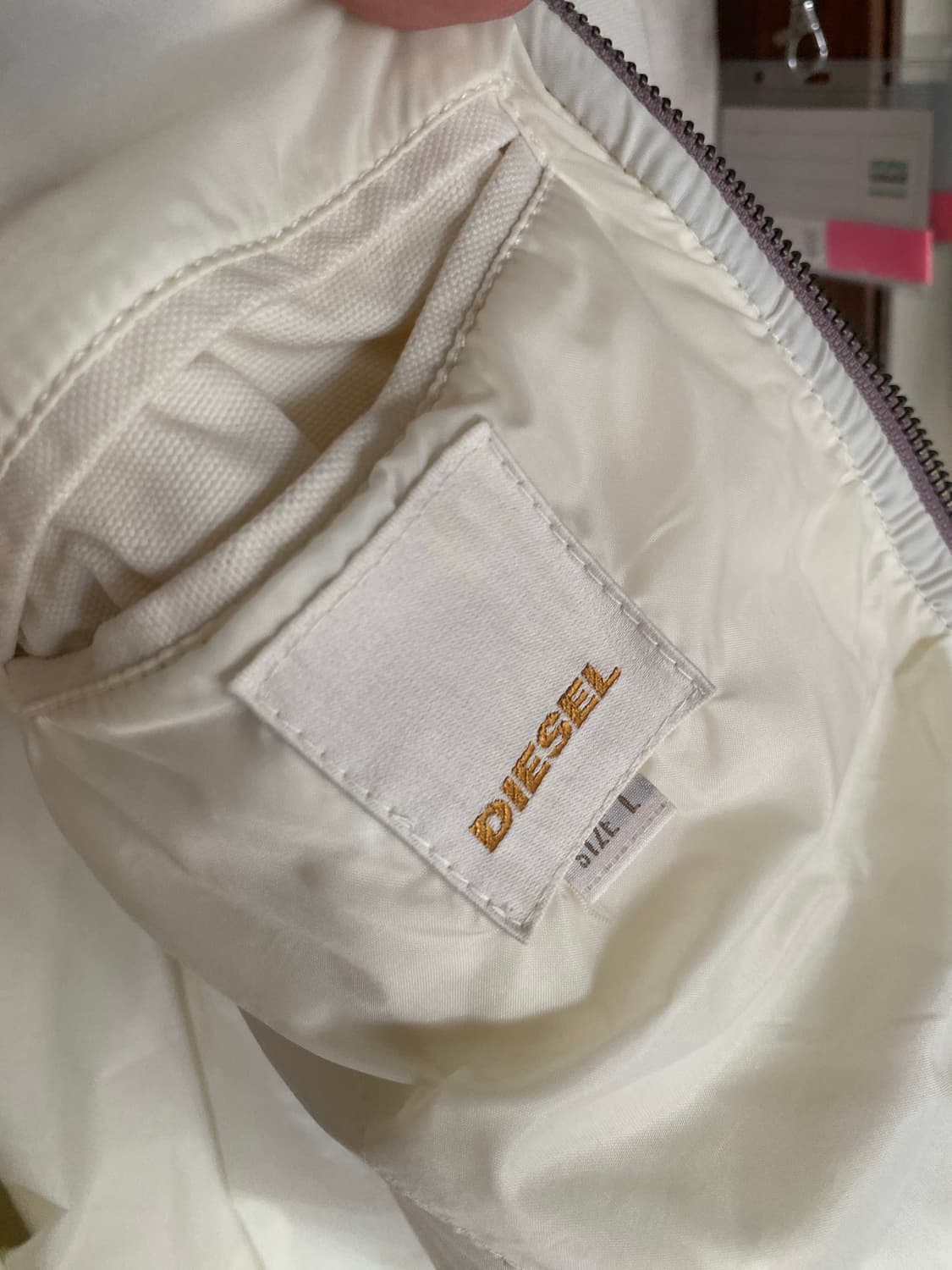 디젤 바이커 자켓 white 상품이미지3