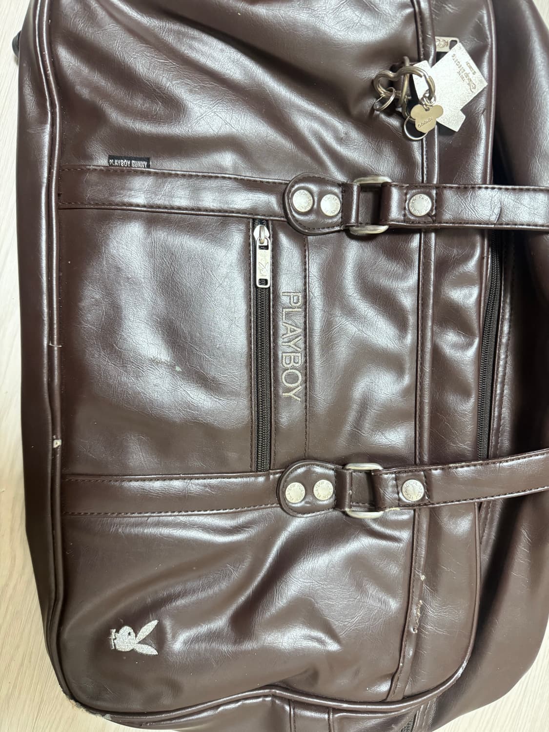 빈티지 갸루 y2k 일녀 교복 가죽 플레이보이 스쿨백 가방 상품이미지6