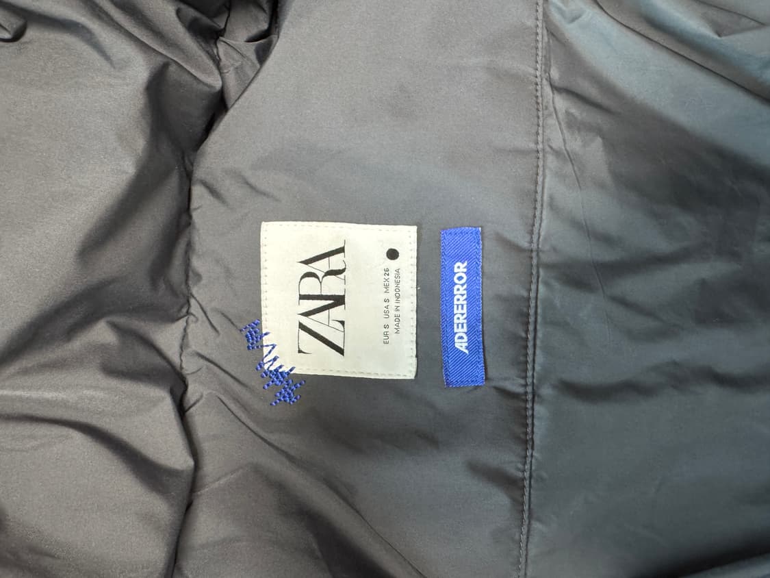 자라 x 아더에러 오버사이즈 패딩 자켓 그레이 상품이미지4