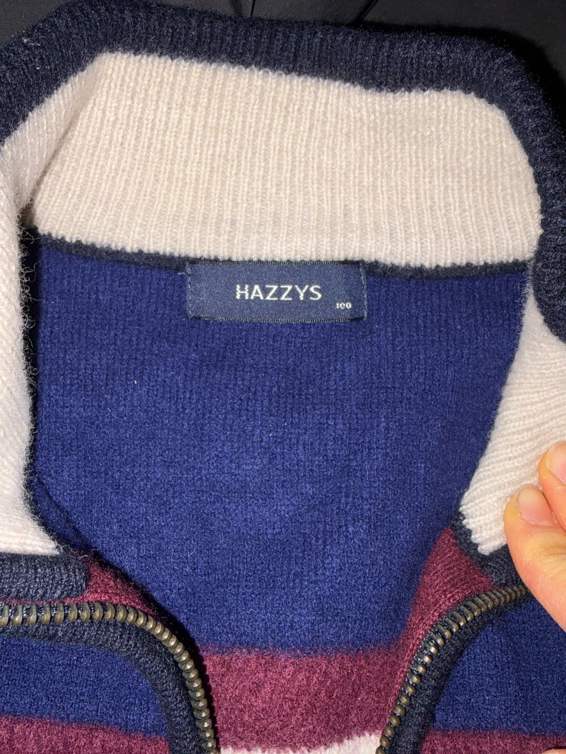 헤지스 남성 니트 집업 상품이미지4