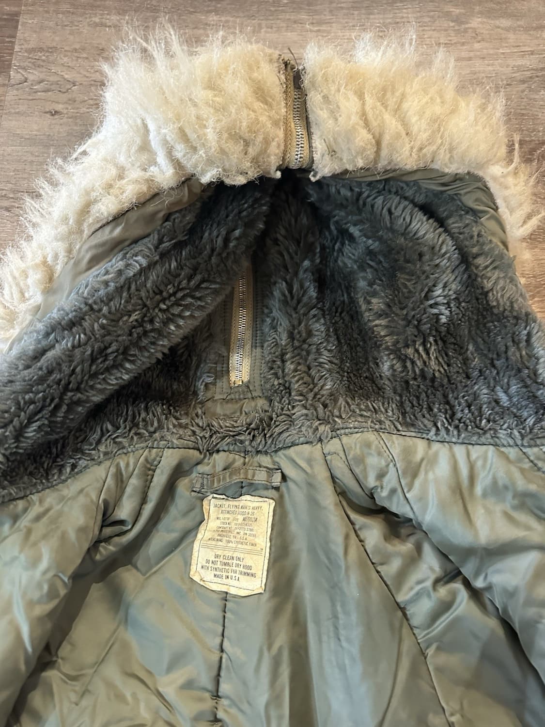 70s 알파 인더스트리 N-2B 헤비 플라잉 자켓 상품이미지5