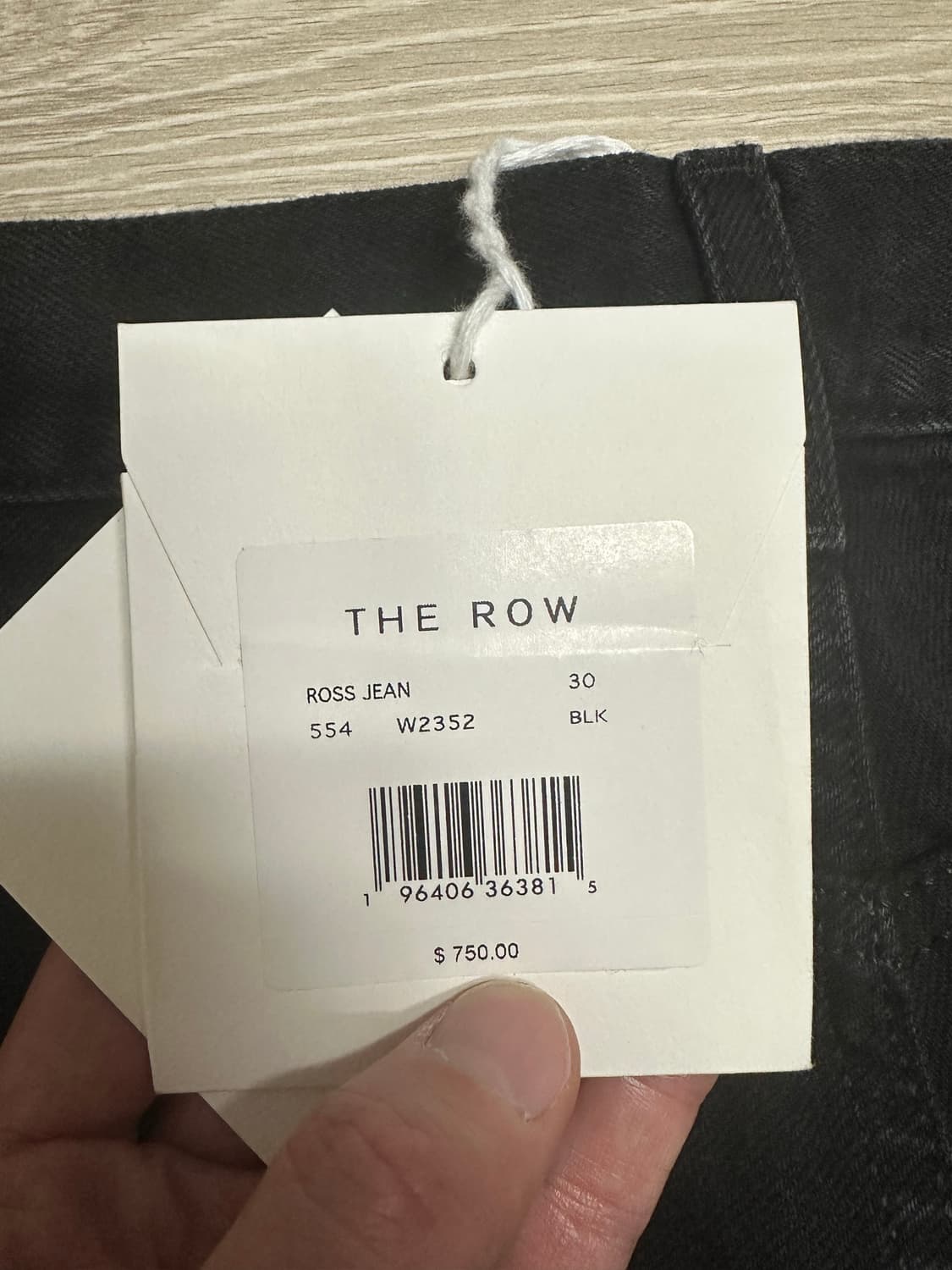 더로우 로스 데님 블랙 30sz 상품이미지3