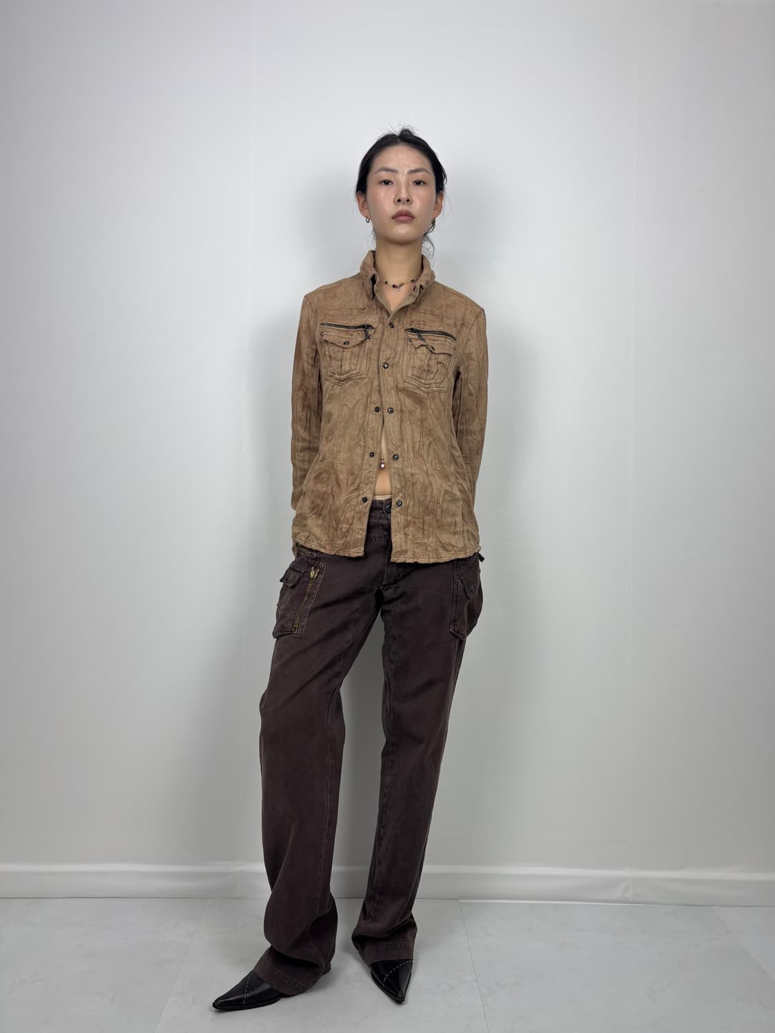 RED BROWN POCKET PANTS 상품이미지2