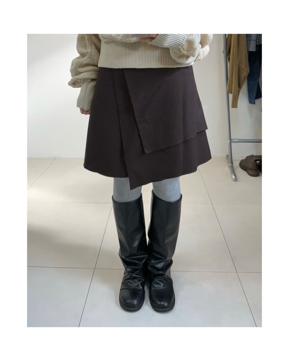 빈티지 울 혼방 스커트 상품이미지1