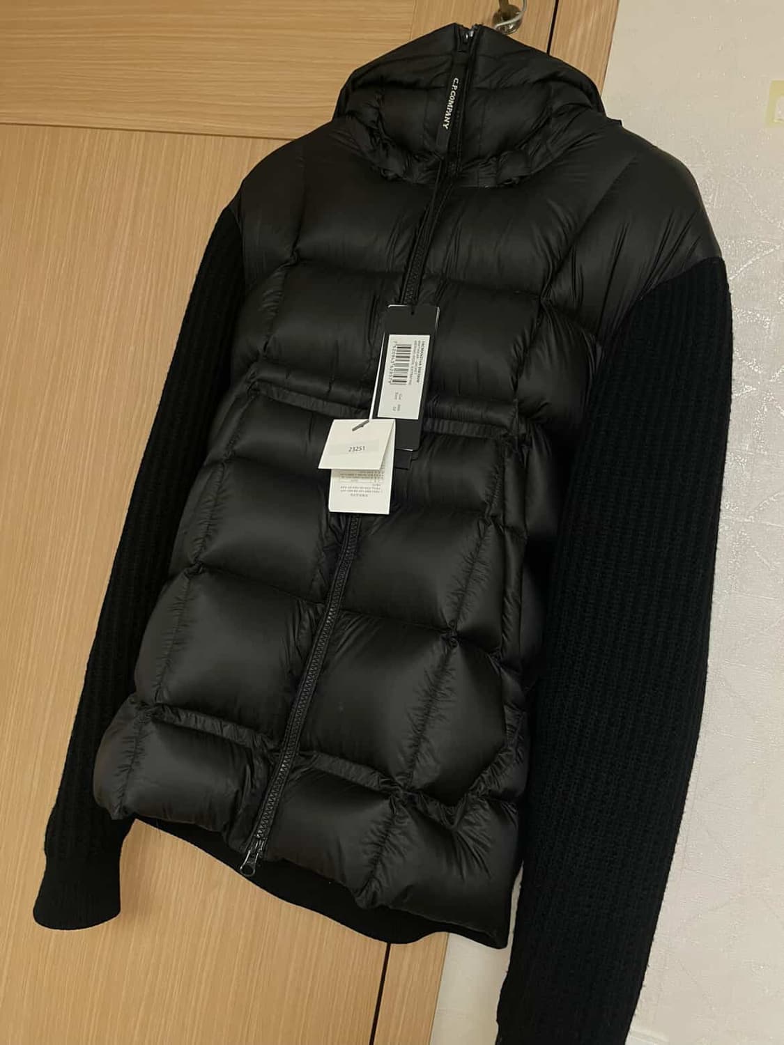 CP컴퍼니 메리노 나일론 믹스드 고글 니트 블랙 XL 상품이미지1