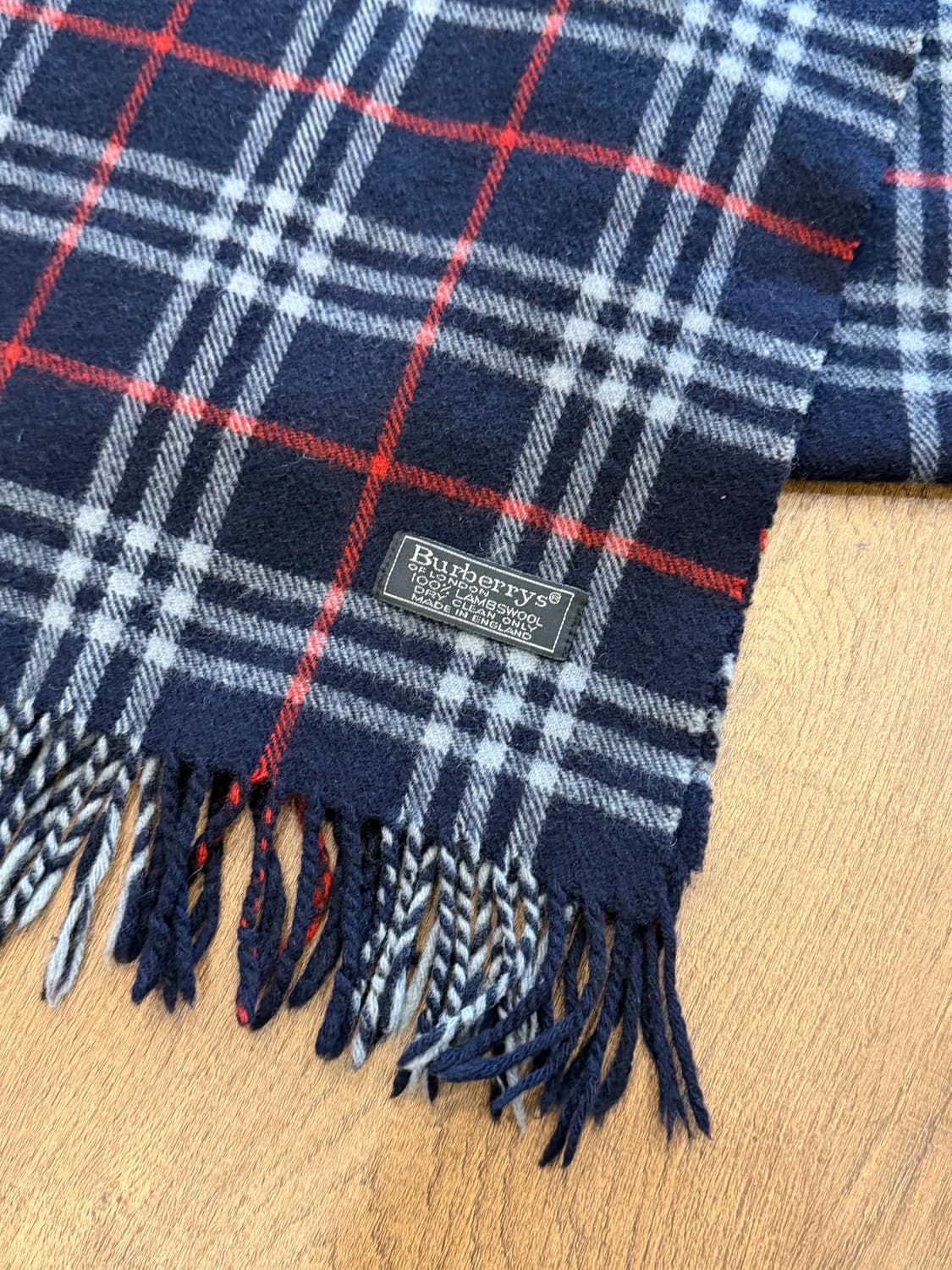 Burberrys 버버리 램스울 체크 머플러 (made England) 상품이미지4