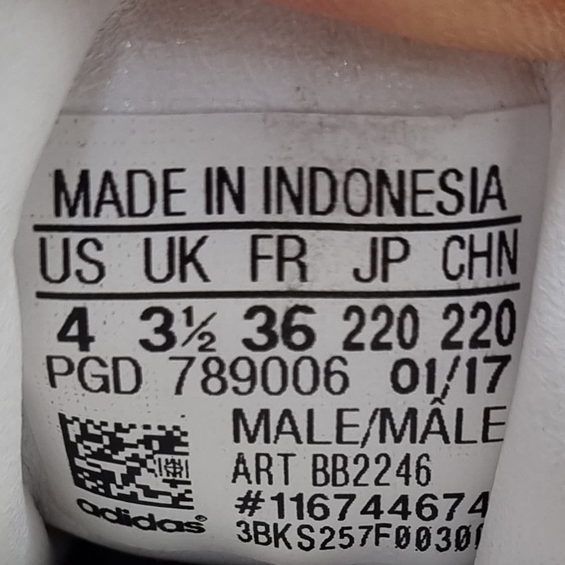 아디다스 슈퍼스타 흰/빨/파 스니커즈220 상품이미지6