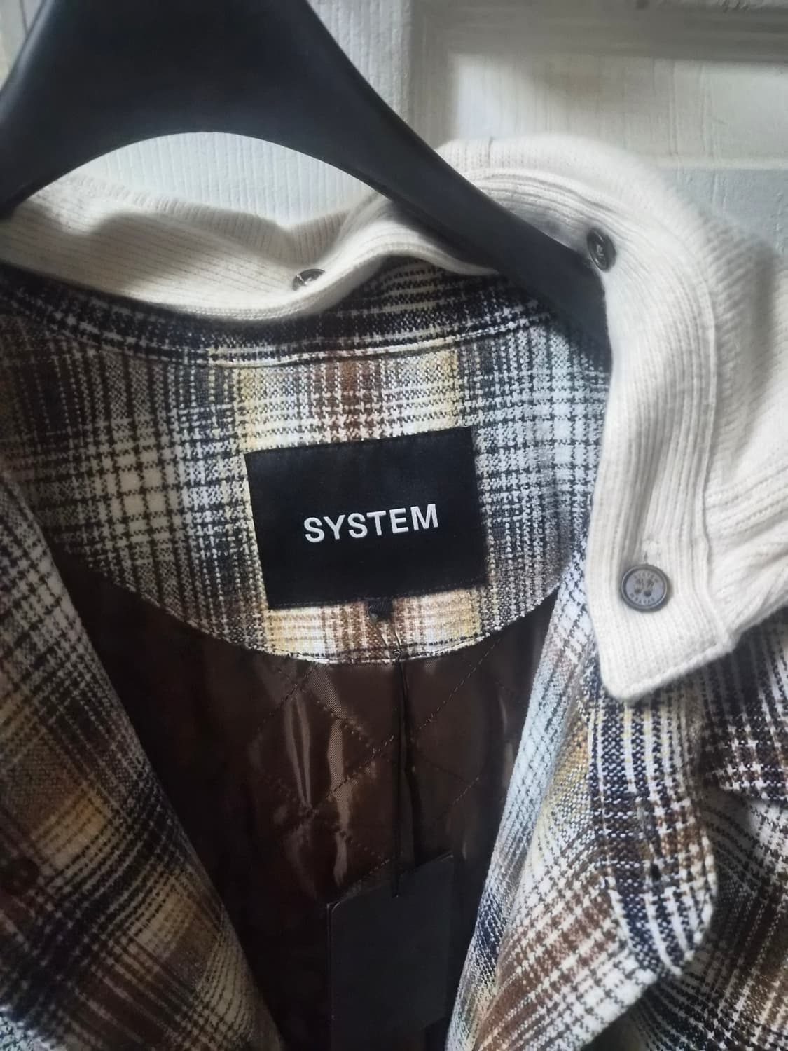 시스템옴므 체크 후드 자켓 100사이즈 상품이미지2