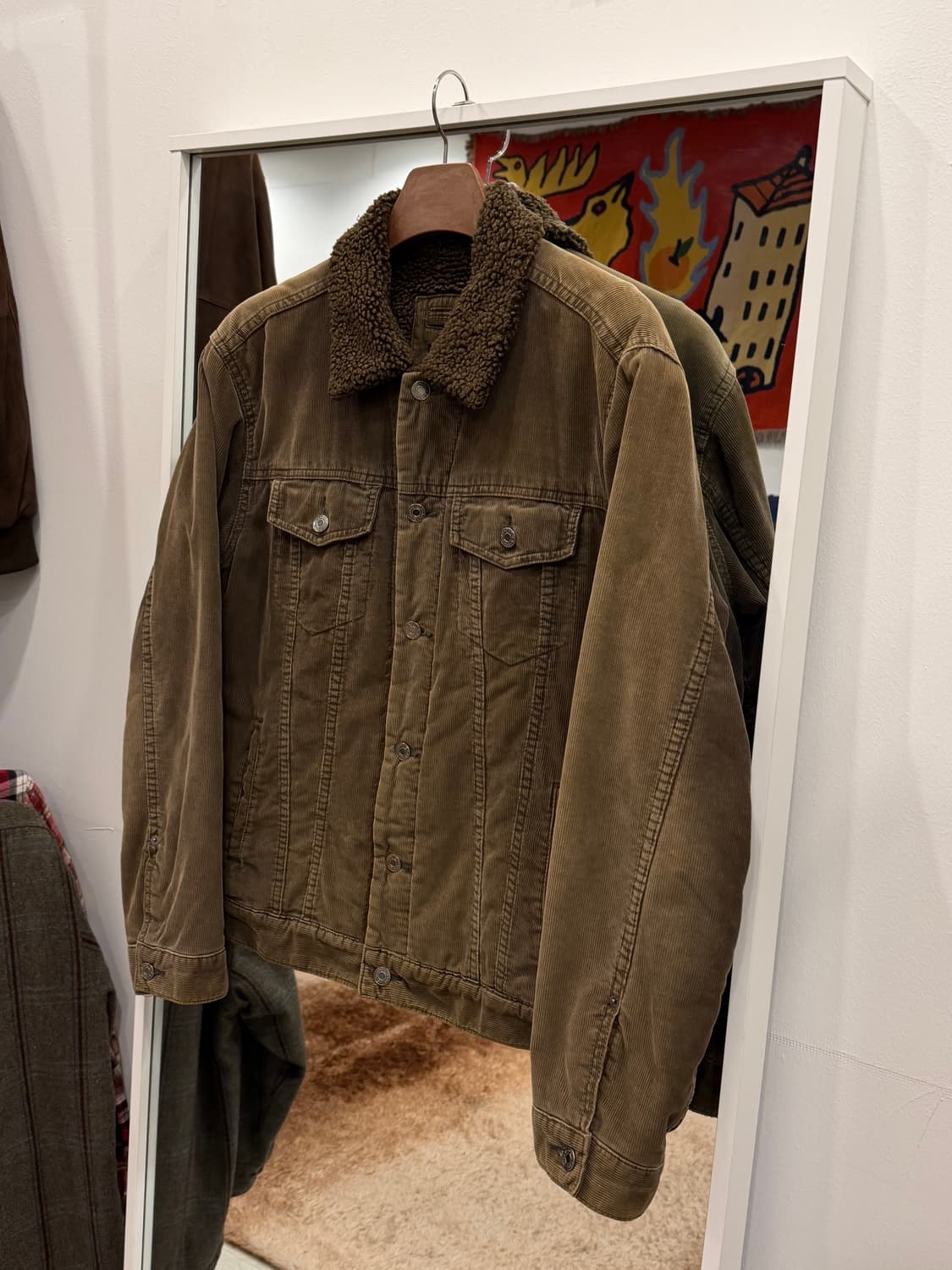 90-00s Gap 올드갭 쉐르파 코듀로이 트러커 자켓 상품이미지1