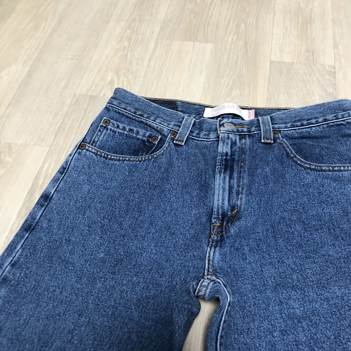 (31) 00's 리바이스 Levi's 505 레귤러핏 연청 워시드 데님 상품이미지4