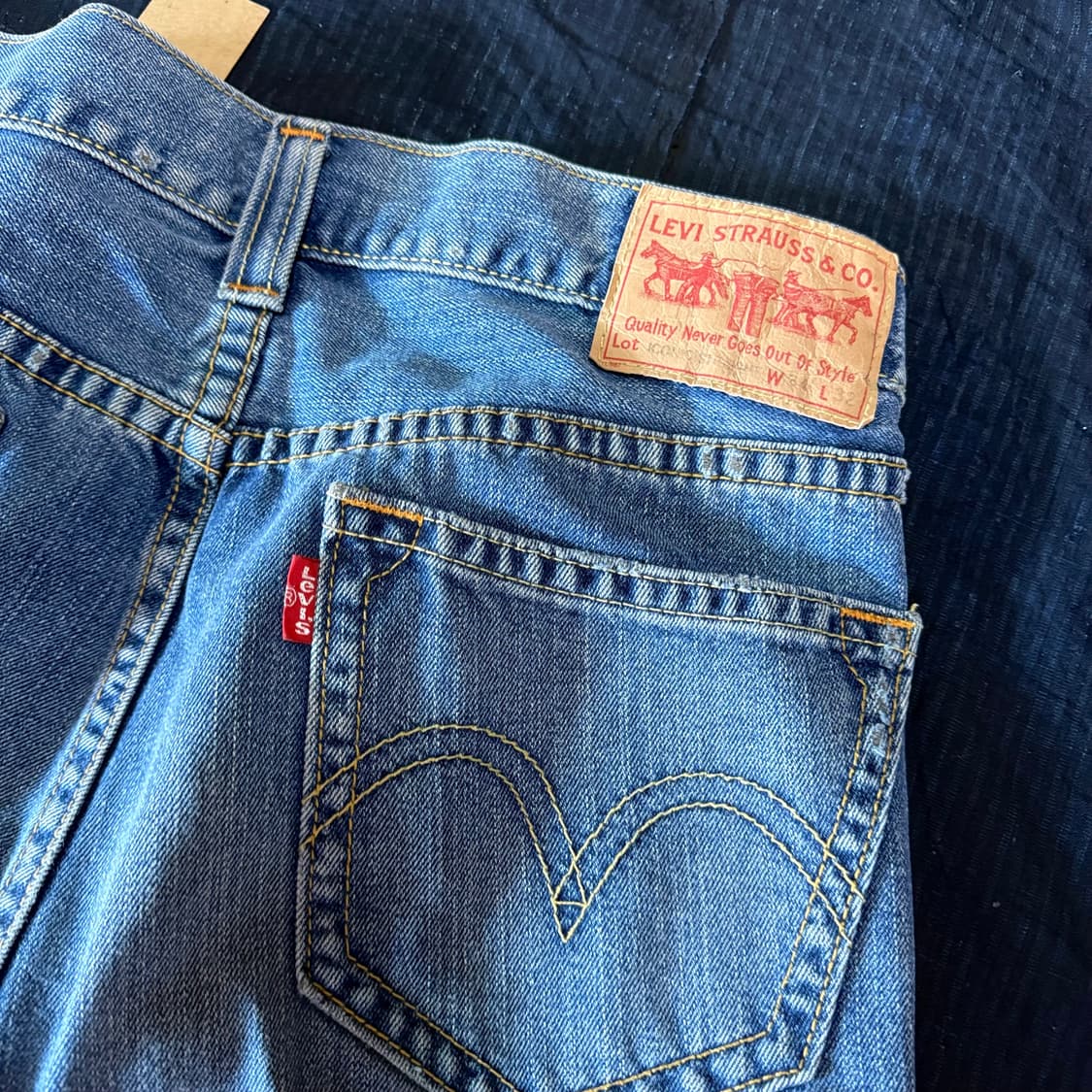 00‘s 리바이스 아이코닉 스트레이트 타입1 데님 팬츠 34 상품이미지7