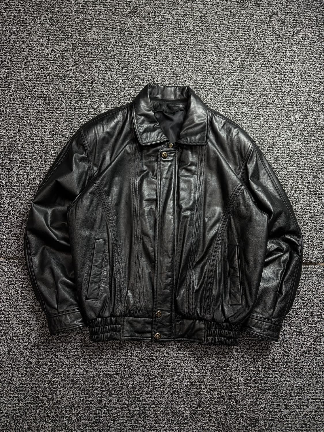 00s 빈티지 아카이브 카우하이드 가죽 봄버 자켓 2175 상품이미지2