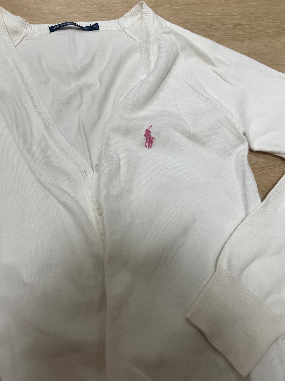 Polo 랄프로렌 딸기우유 로고 가디건 상품이미지4