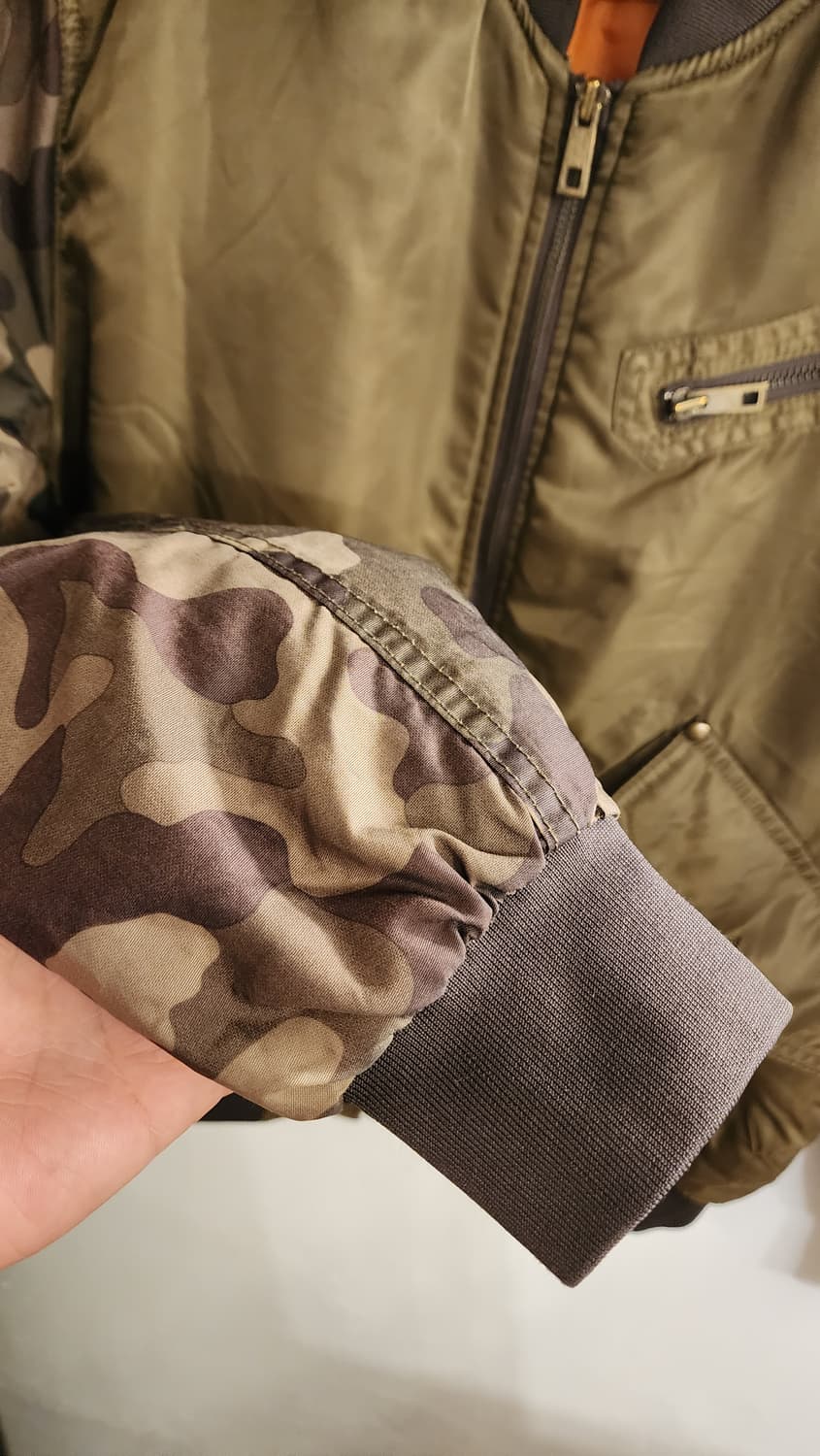 RARE 밀리터리 커스텀 MA-1 항공 점퍼 95~100 상품이미지5
