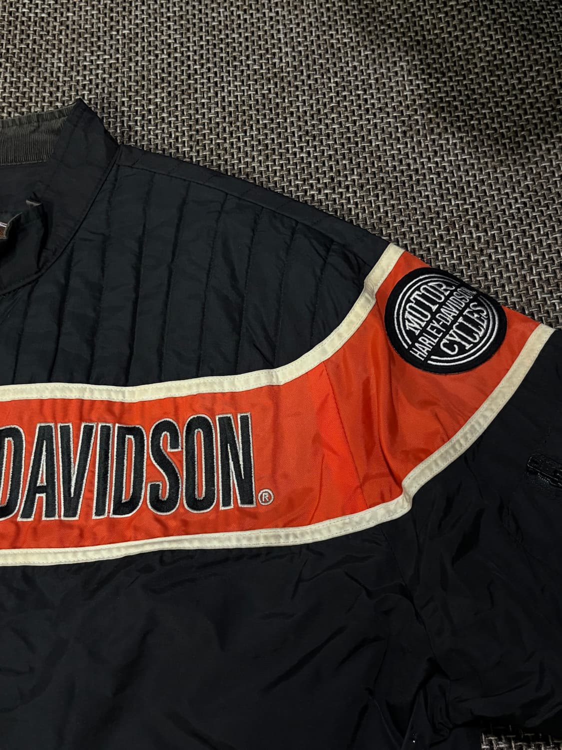 할리데이비슨 빈티지 나일론 레이싱 자켓 상품이미지3