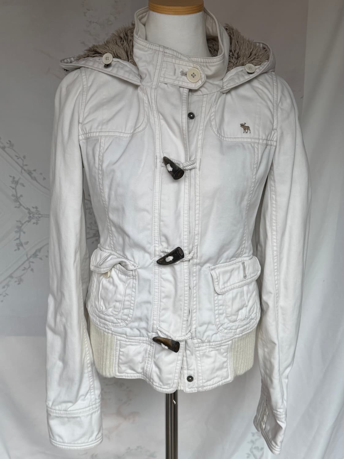 아베크롬비 슬림핏 털 후드집업 상품이미지2