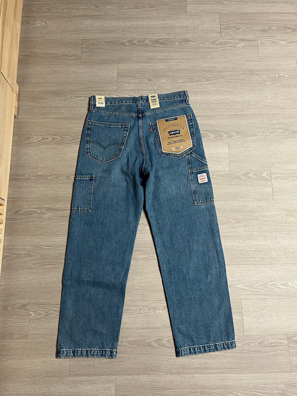 (새상품) 리바이스 568 더블니 카펜터 데님 청바지 상품이미지4
