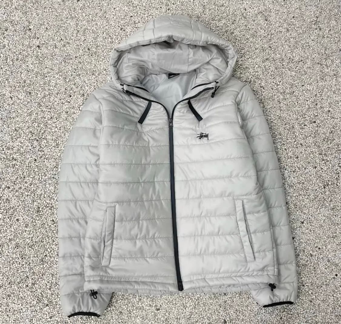 스투시 경량패딩 그레이 상품이미지2