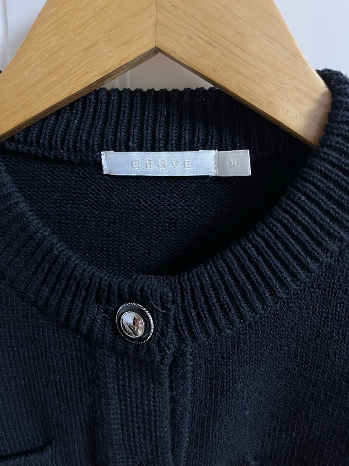 그로브스토어 가디건 BASSET CARDIGAN [BLACK] 상품이미지3