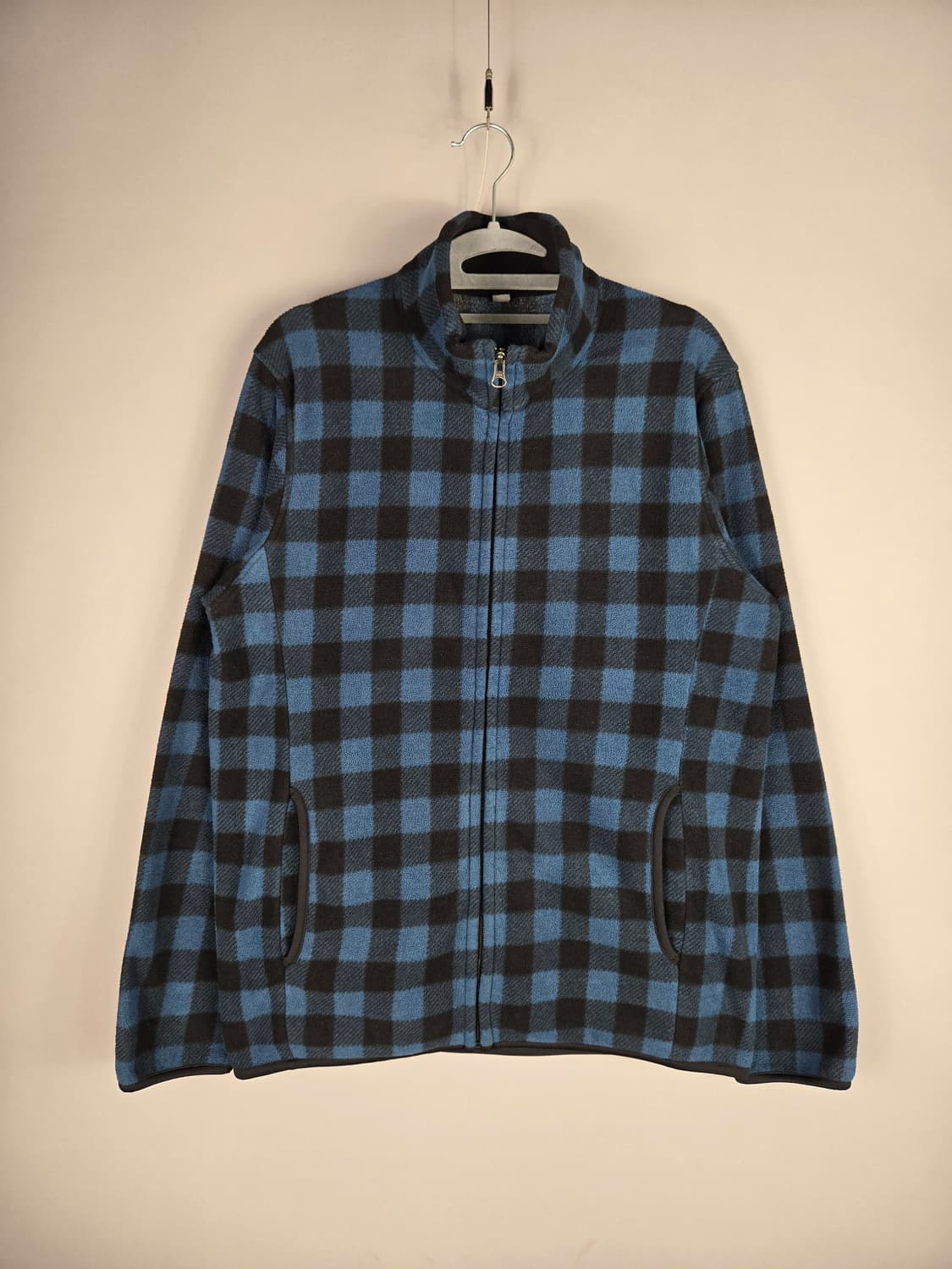 [무료배송]유니클로 L 남성 타탄 체크 후리스 집업 자켓 상품이미지1