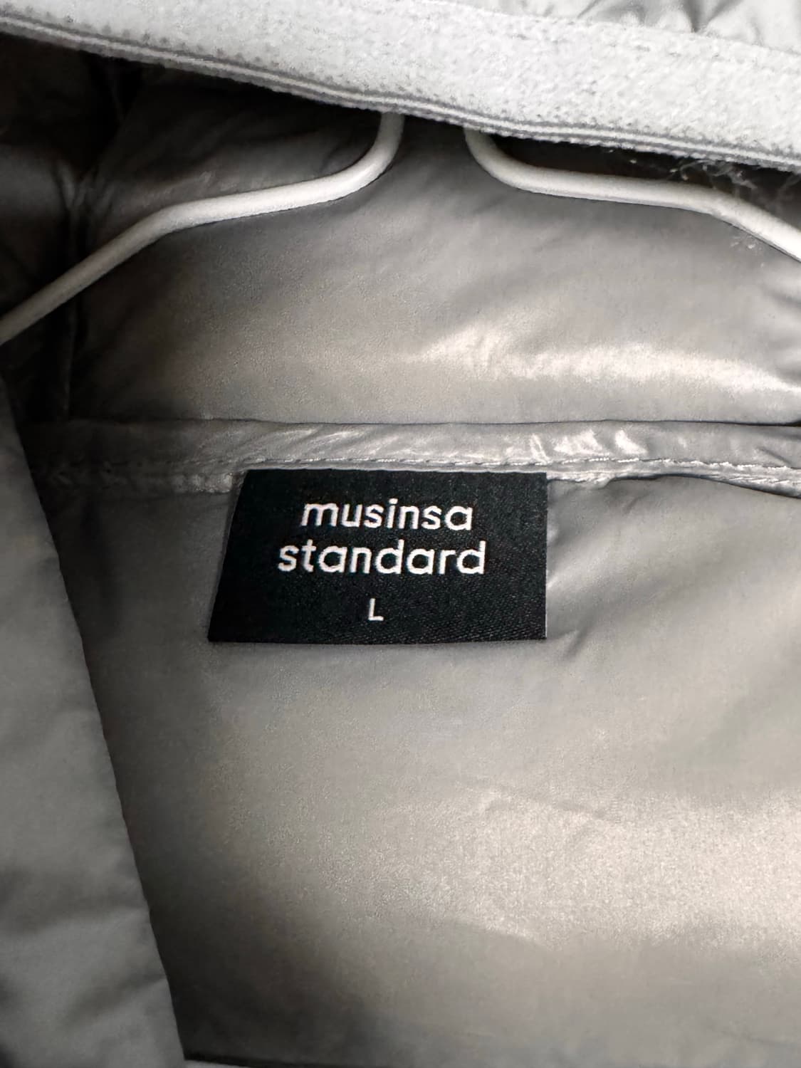 무신사 스탠다드 시티 레저 후디드 라이트 다운 재킷 [라이트 그레이] L 상품이미지3