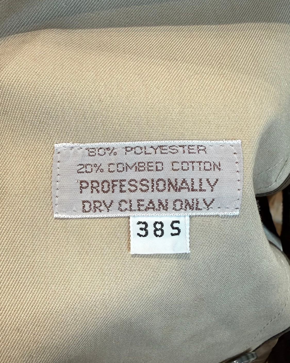 크리스찬 디올 몬슈어 베이지 더블 브레스티드 트렌치 코트  상품이미지10