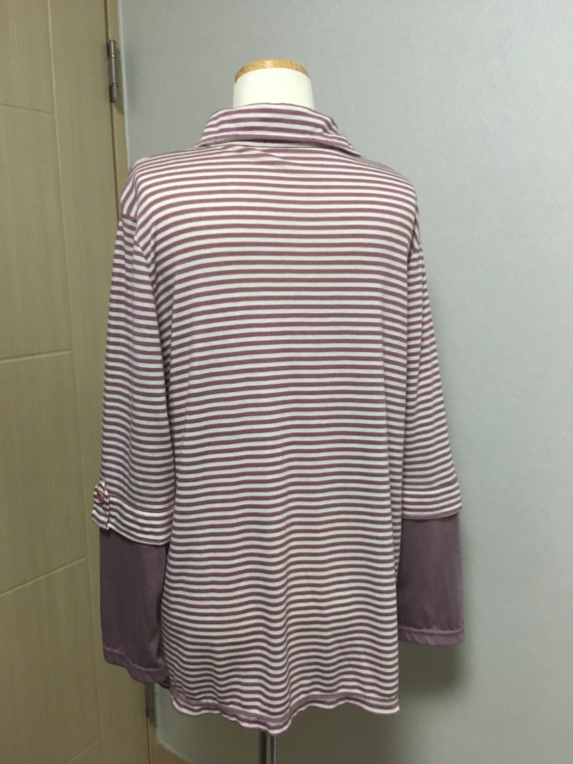 빈티지 레이어드 뮤트퍼플 하구미 모리걸 아오이유우 폴라티 상품이미지2