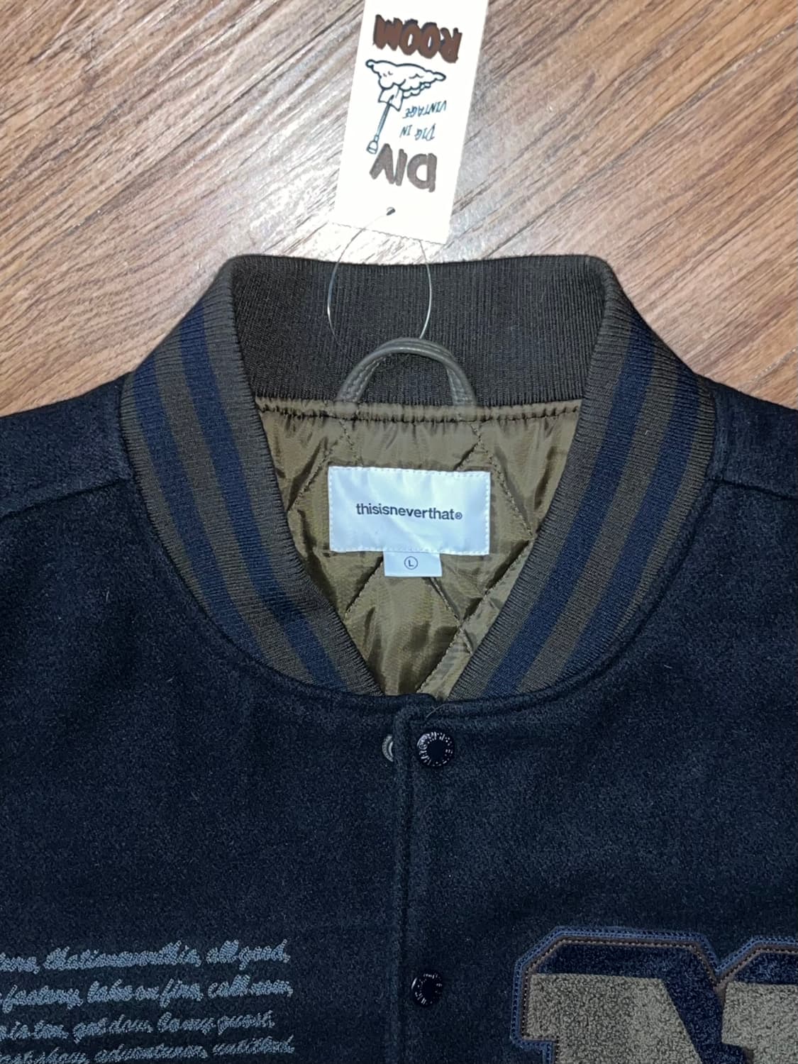 디스이즈네버댓 레코드 바시티자켓 상품이미지4