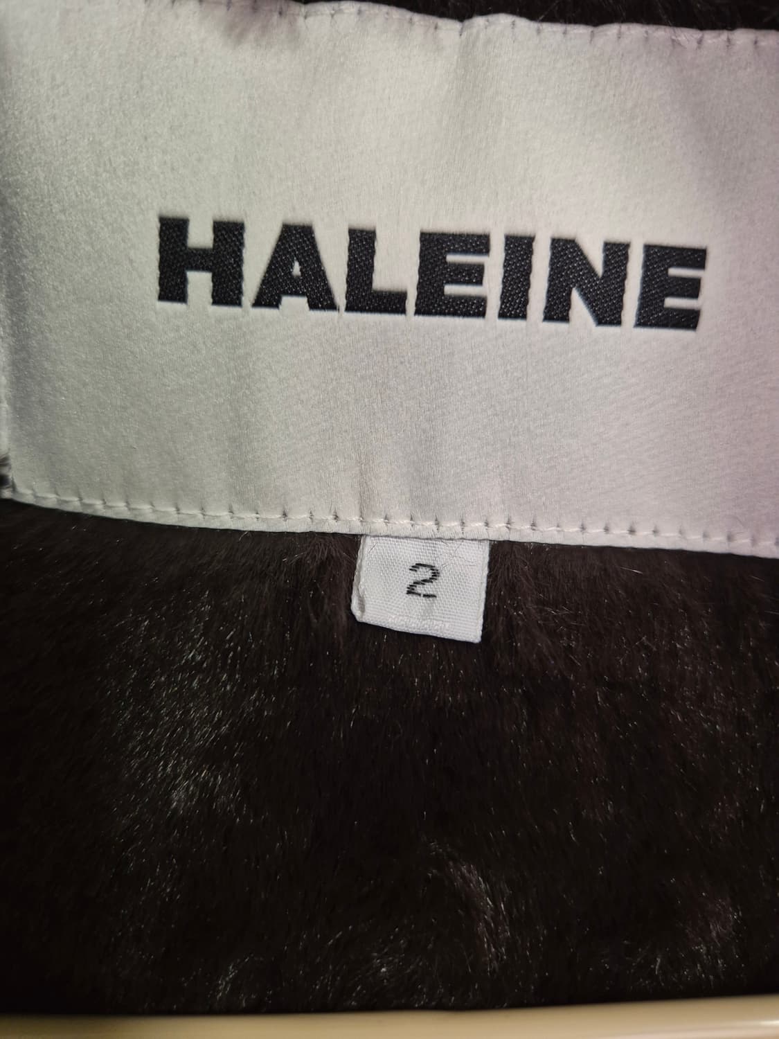 알렌느 퍼 블루종 브라운 블랙 상품이미지3