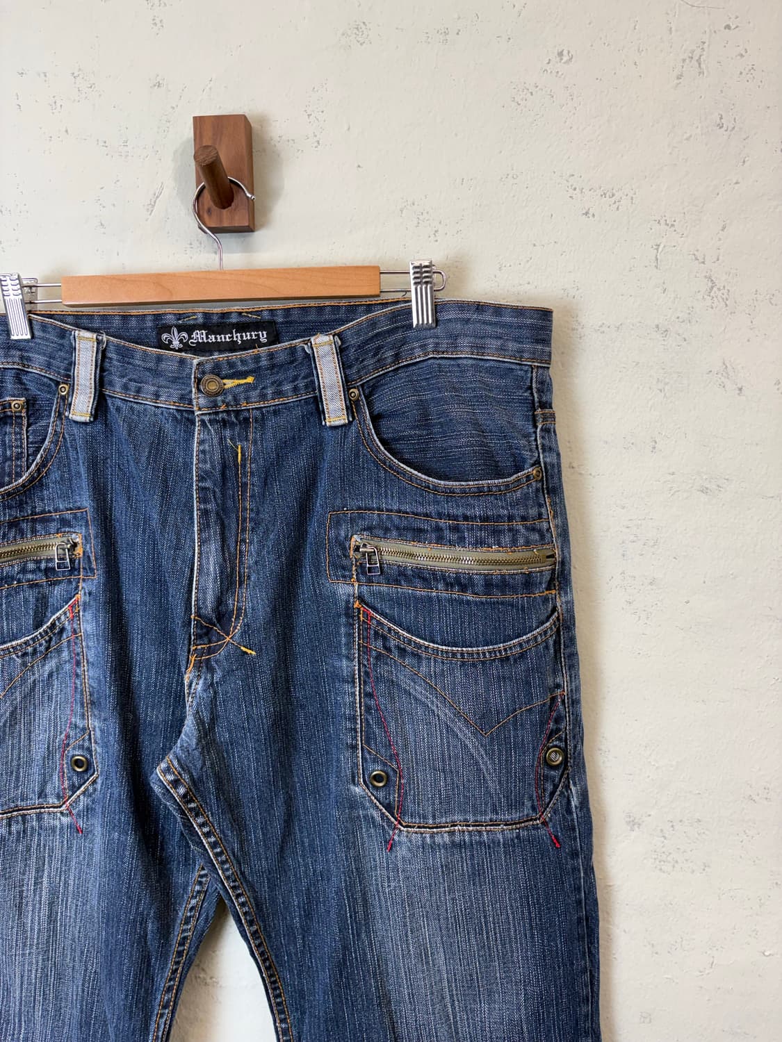 JPN 빈티지 워싱 포켓 데님 진 상품이미지3