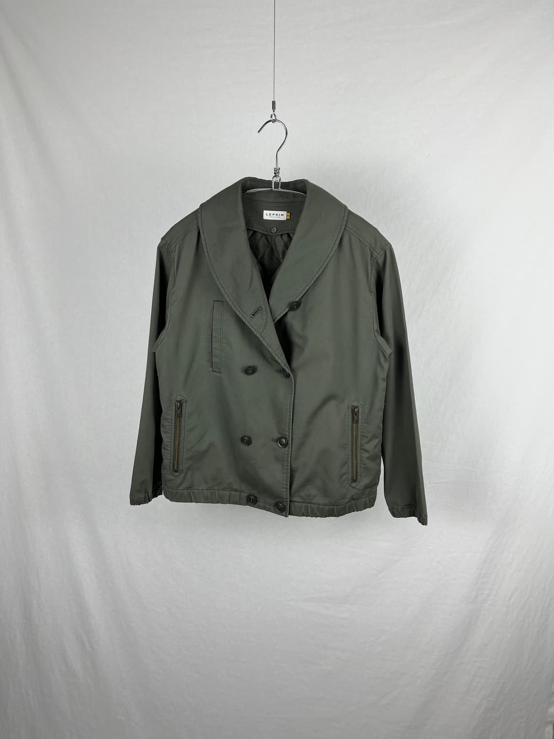 Vintage 코튼 카키컬러 밀리터리 자켓 상품이미지1