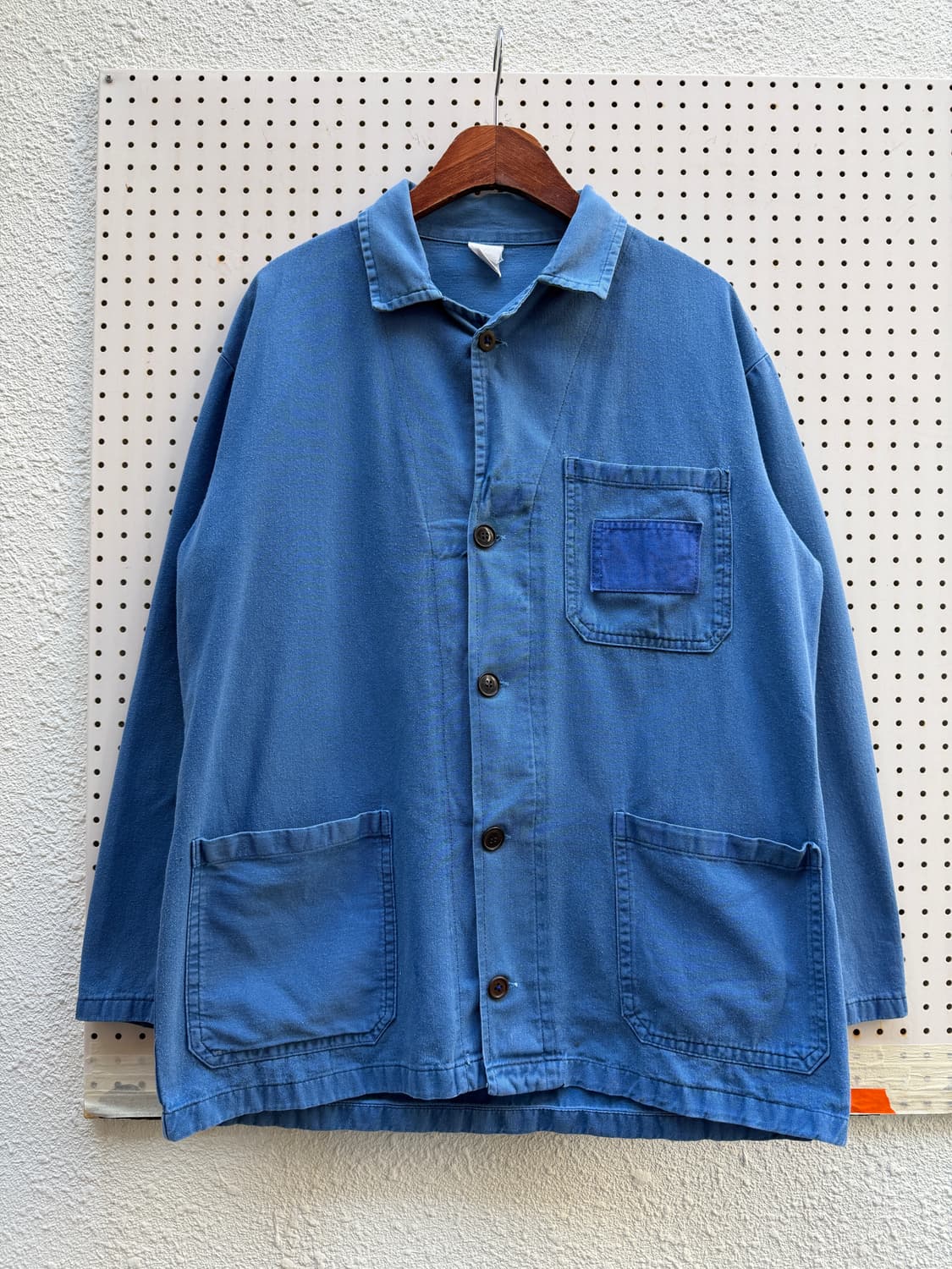 OLD VINTAGE WASHED BLUE FRENCH 프렌치워크자켓 상품이미지1